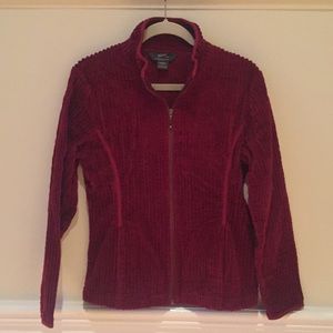 Woolrich Red Corduroy Zippered Jacket